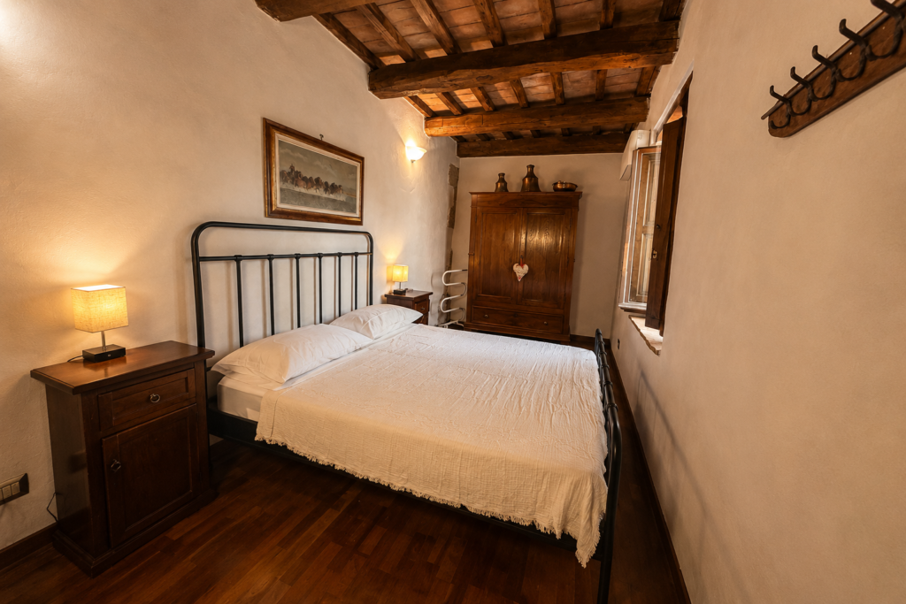 Camera matrimoniale della casa vacanze a Sorano