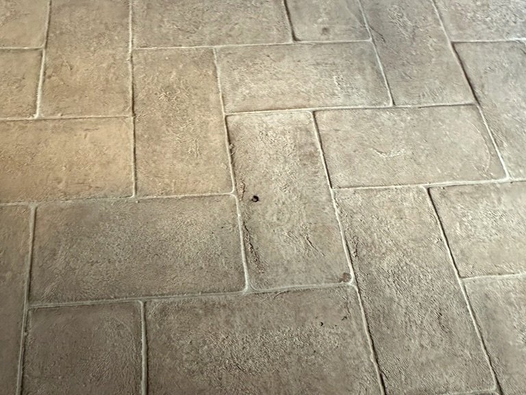 Traditional flooring detail at Vicolo di Sorano holiday home in Sorano Tuscany